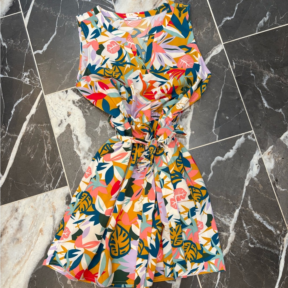 Staccato Colorful Floral Sleeveless Maxi Dress